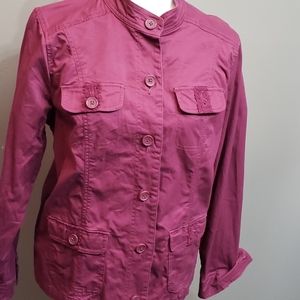 Breckenridge Purple Ladies Jacket Blazer Medium